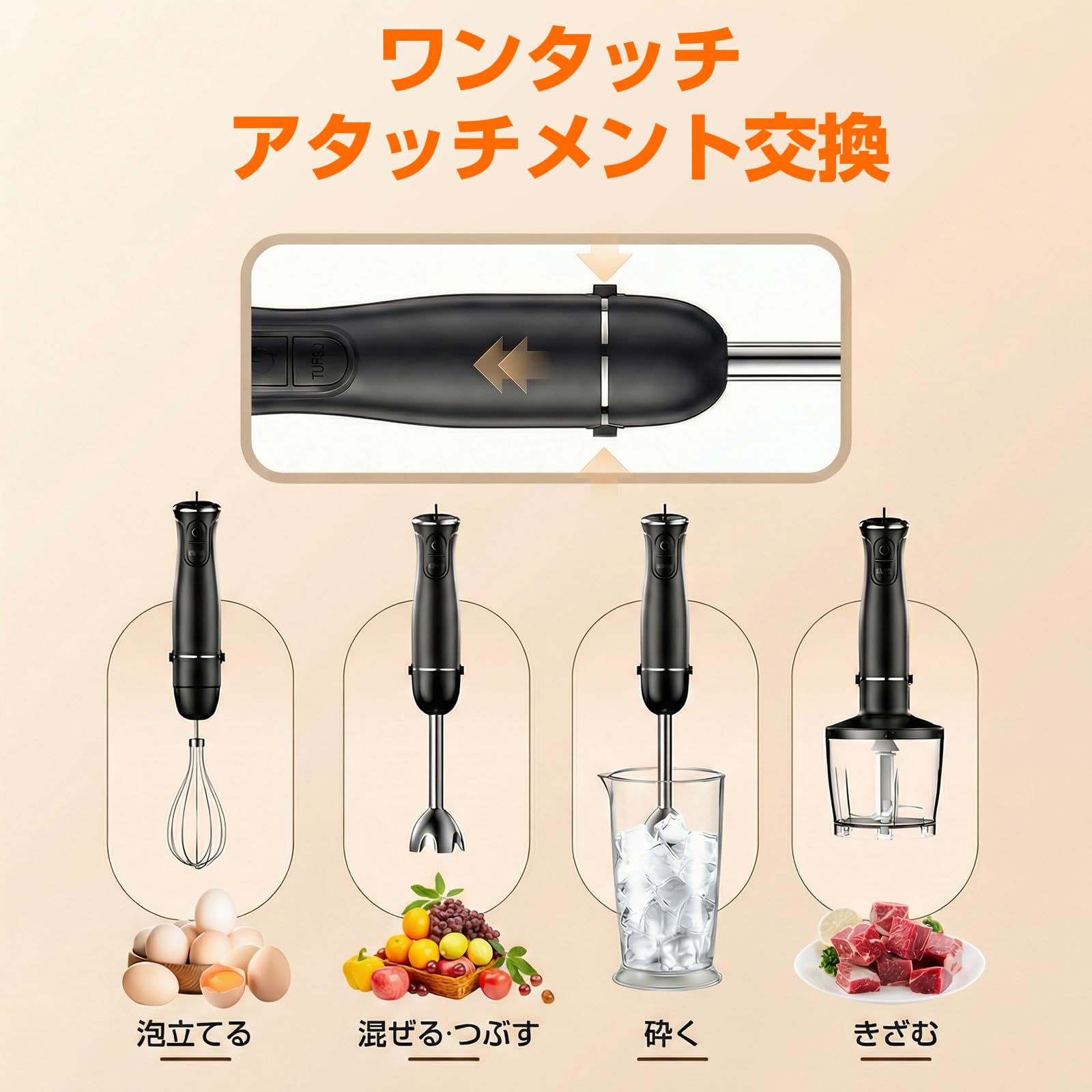 Amazon | Turelar ブレンダー ハンドブレンダー 15000回/分 離乳食に